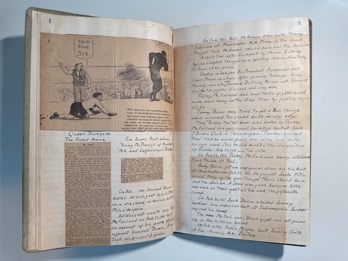 π₯ Early 20th Century Boxing Scrapbook Handmade Jeffries v. Johnson Rare History - Picture 5 of 12