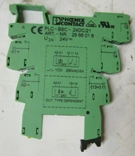 Phoenix Contact PLC-BSC-24DC/21 Block with Phoenix 2961105 Relay