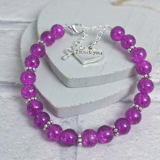 Flower Girl Bracelet, Bridesmaid, Wedding Thank You Gift, Wedding Favour, Bride