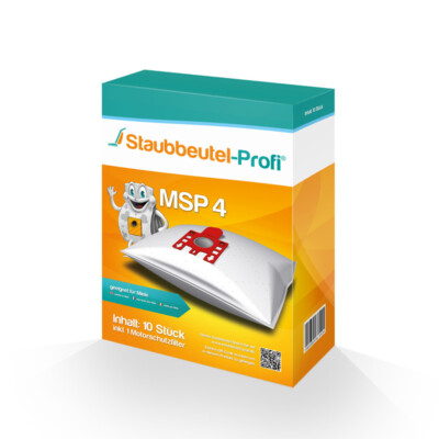 10 Staubsaugerbeutel MSP4 passend für Miele Complete C2 Jubilee EcoLine - SFAP3