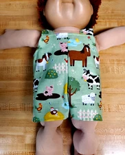 FARM ANIMAL PLAYSUIT ROMPER for 16" CPK Cabbage Patch Kids COW HORSE PIG SHEEP