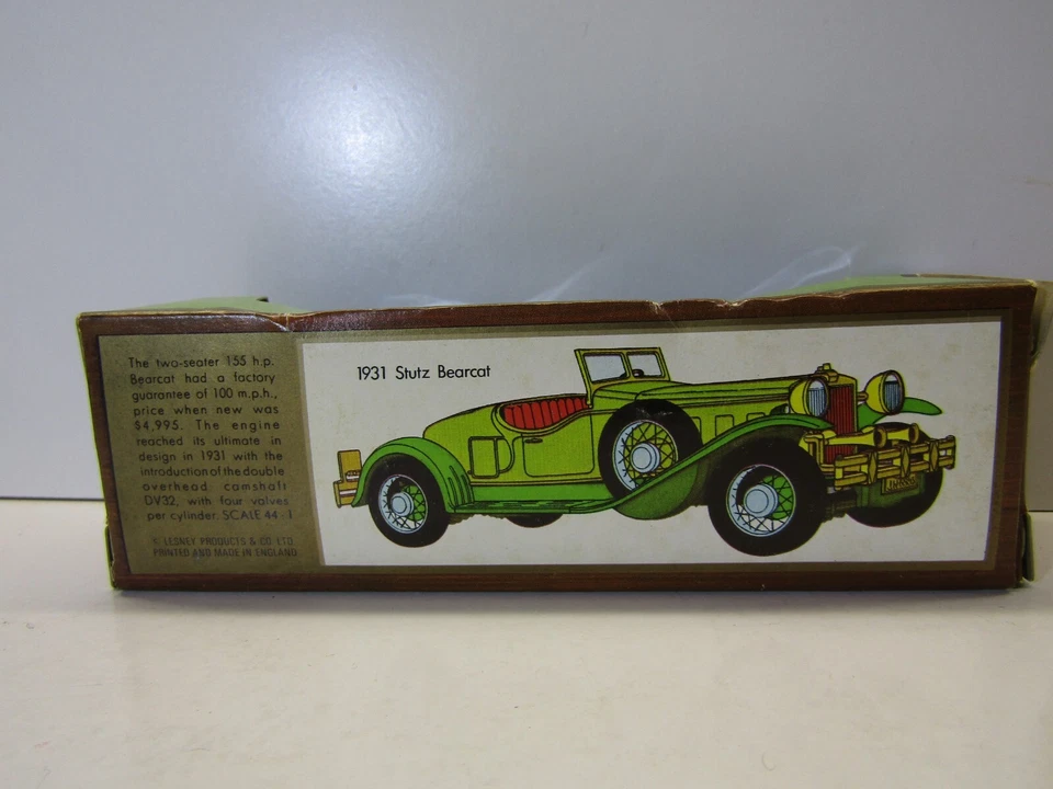 Matchbox Models of Yesteryear Y-14 1931 Stutz Bearcat Die Cast Model Green - Image 3 of 4
