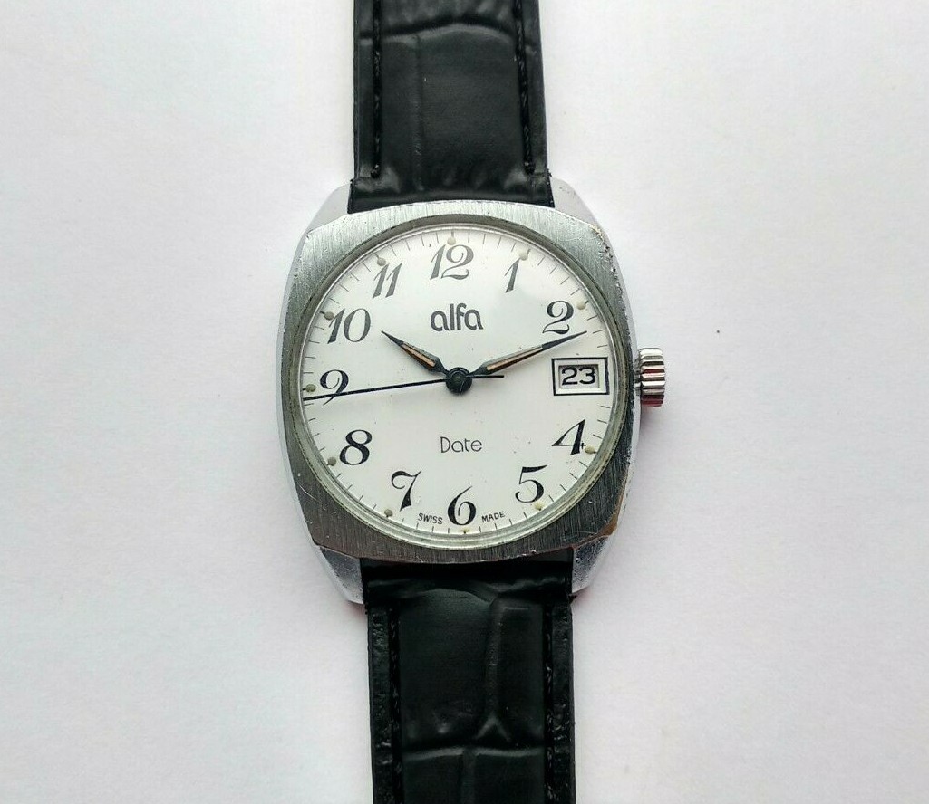 Montre Mécanique Vintage Alveta 17 Rubis – Boîtier Argenté – Occasion Très Bon État
