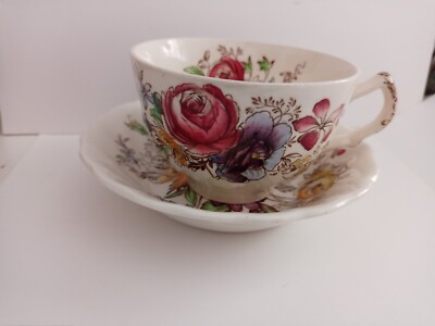 Johnson Brothers IRONSTONE Sheraton Floral pattern Tea Cup