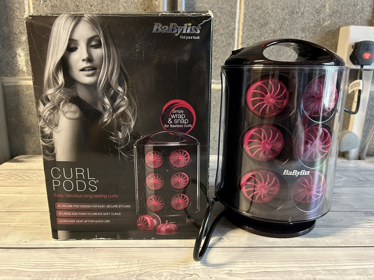 Babyliss Curl Pods 12 Heated Rollers Large Curlers In VGC