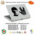 Spock star trek enterprise adesivo notebook tablet sticker pvc cropped 
