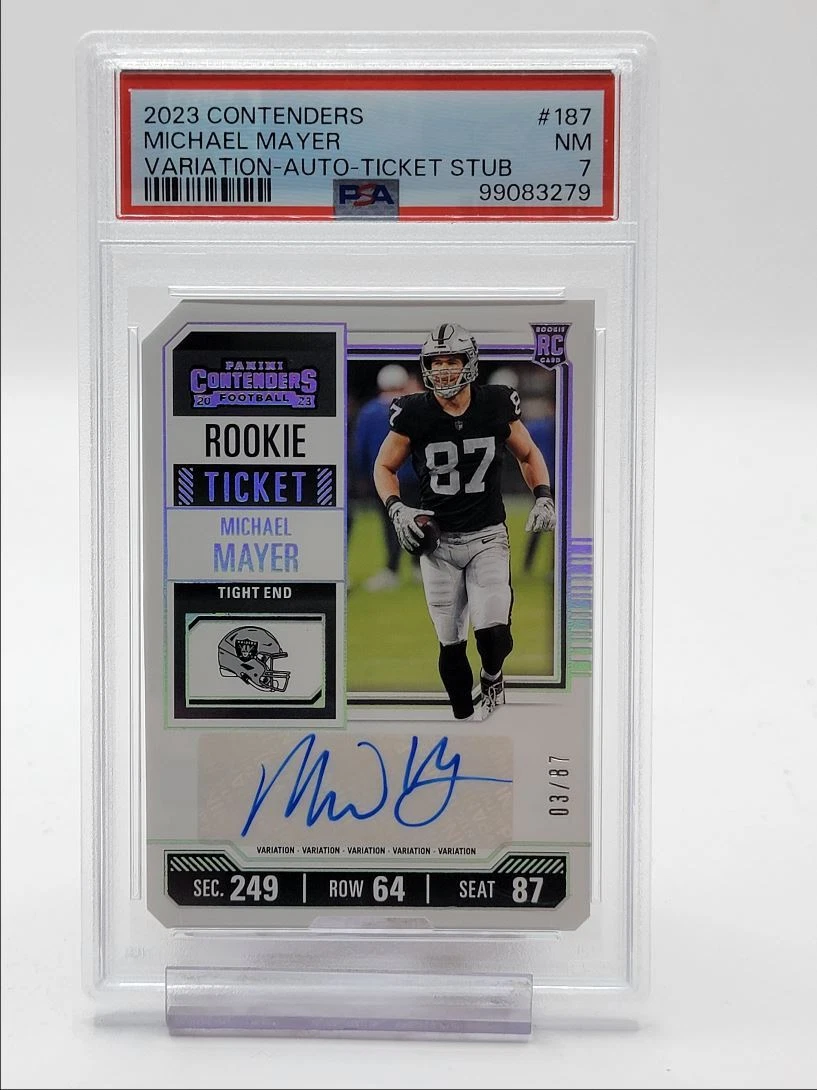 Michael Mayer Panini Contenders #187 Variation-Ticket Stub