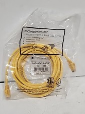 Monoprice 11258 CAT6 ETHERNET PATCH CABLE, 14FT YELLOW