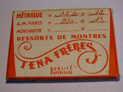 Ressort De Barillet Pour Montre Cupillard – 5 1/4 128, Pièce Horlogerie Neuve