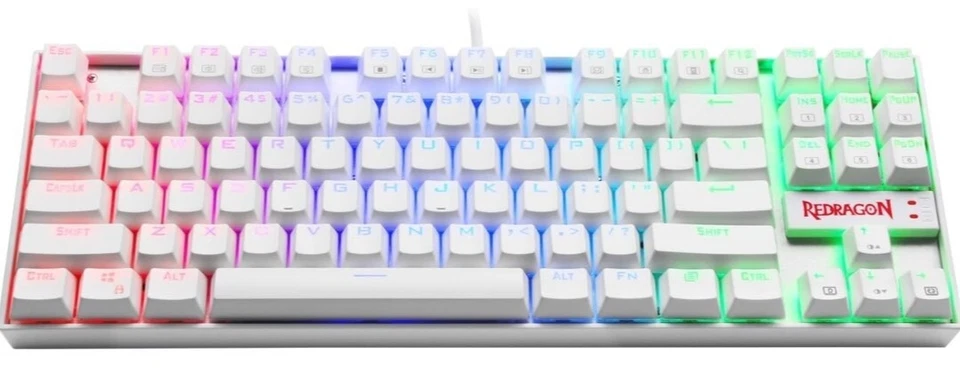 Redragon K552 W RGB Mechanical Gaming Keyboard 60% Compact 87 Key Kumara Wired - Image 2 of 4