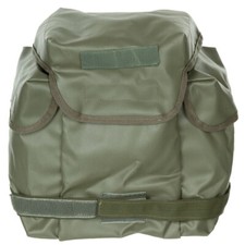 Strong Vinyl French Military Respirator Case Olive Green Gas Mask Bag - Camping