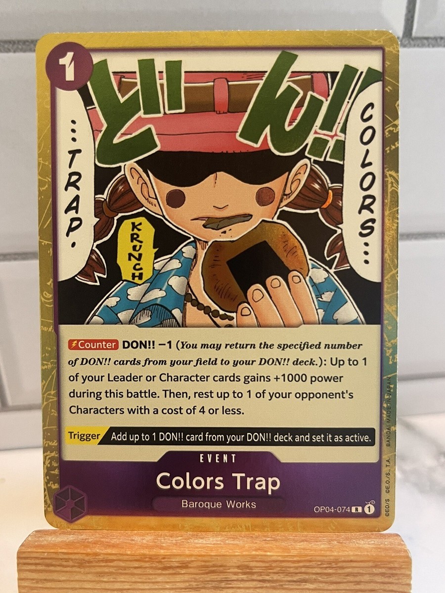Colors Trap - OP04-074 - NM - One Piece TCG | eBay