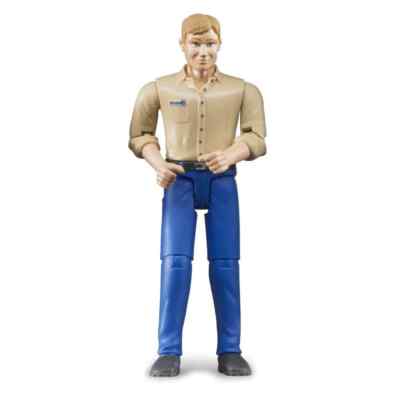 Bruder 60006 Light Skin Man with Blue Jeans, Action Figure