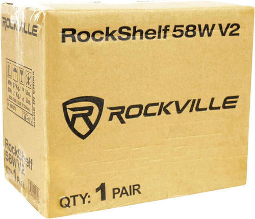 2 Rockshelf 58W 360W White 5.25" Home Theater Bookshelf Speakers/8 Ohm - Picture 8 of 9
