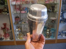 Vintage Thompson's "Double Malted" Aluminum Milk drink shaker 7" Tall