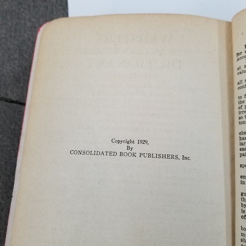 Vtg 1929 Websters New Modern English Dictionary Illustrated - Picture 20 of 20