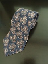 Pure silk hand made Tie 3.5 purple in blue for business wedding meeting