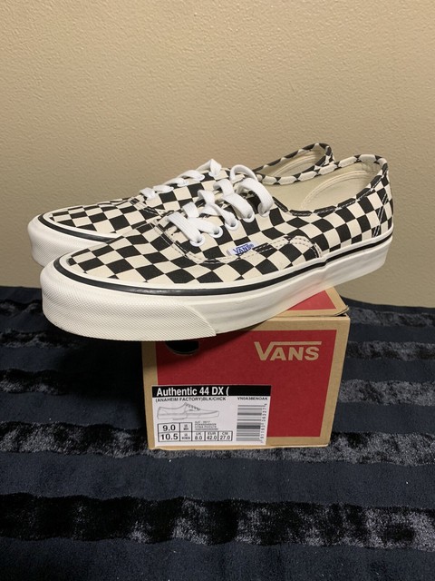 olive checkered vans