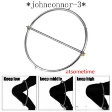 Unisex Stainless Steel Restraint Circle Bending Ring Slaver Training Binding