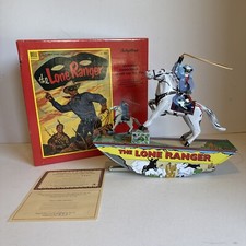 The Lone Ranger Schylling Tin Wind-Up Toy Numbered 6747 w/Cert of Authenticity