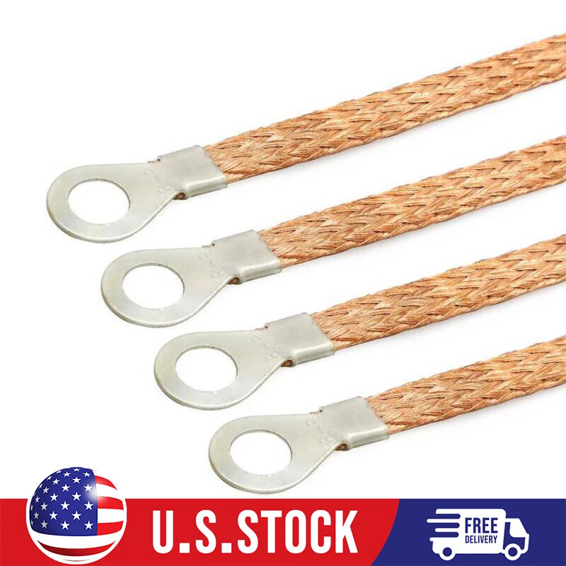 Para Toyota, Subaru, Jetta 11.4" Motor Correa de unión a tierra Cables estañados de cobre Foto 2 de 4