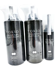 TOKIO IE Inkarami Platinum 400mL Shampoo & 400g Treatment + Oil 100mL Set Japan