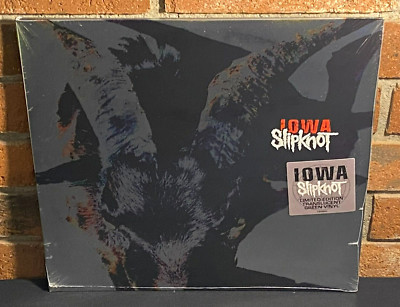 SLIPKNOT - Iowa, Limited 2LP TRANSLUCENT GREEN COLOR VINYL Gatefold New & Sealed