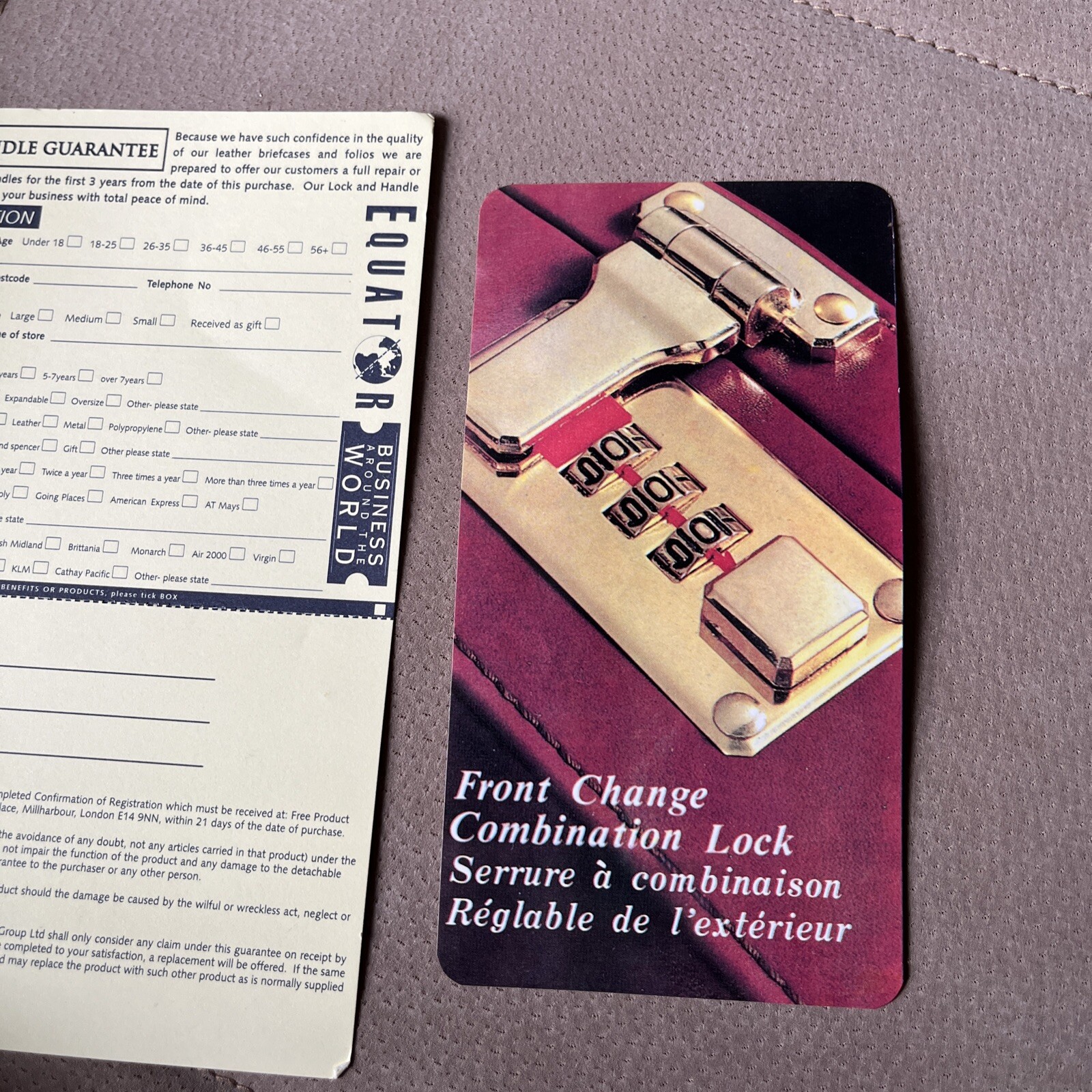 Equator Of London Brown Leather Expanding Briefcase/Attaché Case