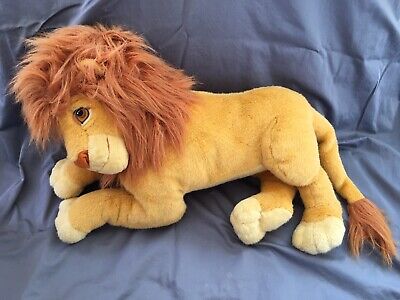 Vintage Disney Mattel The Lion King Large Plush Mufasa Stuffed Animal 24