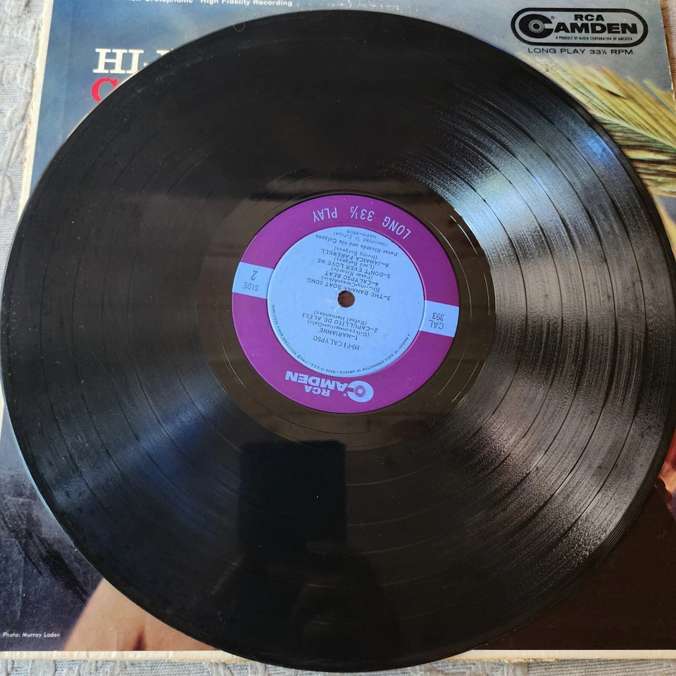 Calypso Classic Lp Vinyl Terrific Cover Hi-Fi Calypso Peter Ricardo RCA Camden Foto 4 de 4