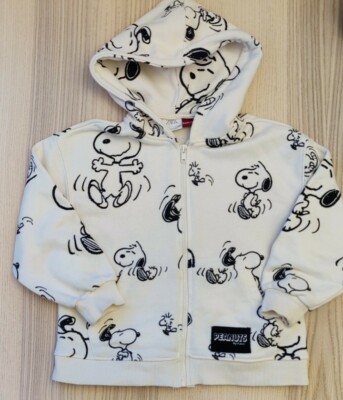 snoopy Zara Girls White peanut snoopy Sweatshirt, Size 7T | eBay