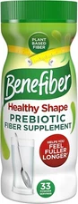 Benefiber Healthy Shape Prebiotic Fiber Supplement Powder 33 Servings  Pack of 2