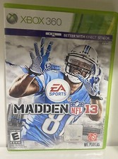 ⭐️⭐️Madden NFL 13 (Microsoft Xbox 360, 2012) GAME DISC & CASE FOOTBALL TESTED VG