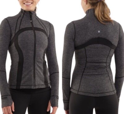 【超美品】lululemon Define Jacket ヘザーグレー4 Lululemon Define Jacket Full Zip Heathered Black / Gray Active