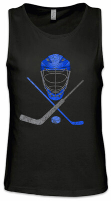 Ice Hockey Tools Herren Tank Top Player Passion Love Addiction Hockey Stick