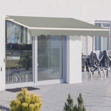 Garden Outdoor Retractable Canopy Patio House Awning Manual Sun Shade Shelter