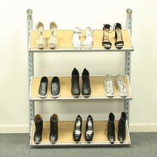 Shop Wall Mounted Bay Shelving System Single Bay Studio Exhibition