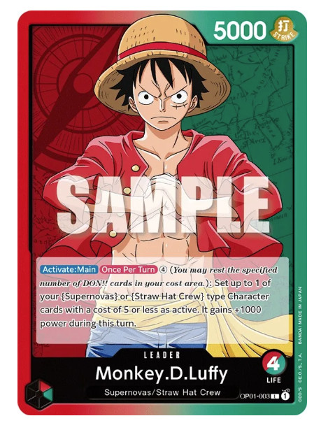 Monkey.D.Luffy OP01-003 Romance Dawn for sale | eBay