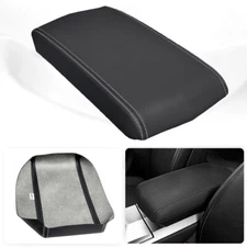 Console Lid Arm Rest Replacement Cover Gray Stitch For 2008-2014 Cadillac CTS