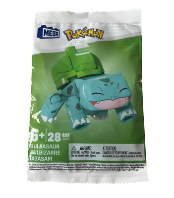 Mega Blocks Pokémon Bisasam / Bulbasaur Construx Mattel Figur Neu OVP