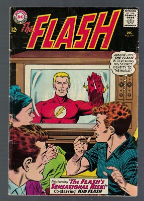 DC Comics VG 4.0 FLASH #149 JLA batman 1966 justice league America