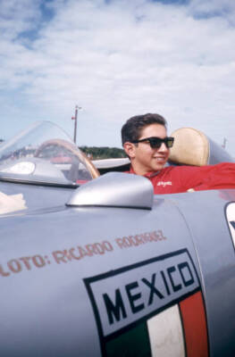 Ricardo Rodriguez Of Mexico Sits In His Porsche 550 1957 OLD PHOTO 5