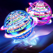 Flying Orb Ball Toy, Hand Controlled Hover Ball with LED Lights, 360  Rotating B