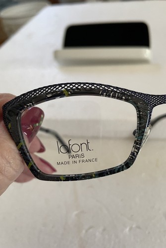Jean Lafont Eyeglass Frames Blue-Purple/Paris Variation 2030 49-23-133 France - Picture 12 of 12