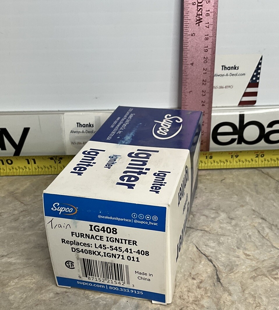 FURNACE IGNITER IG408 Robertshaw 41408 HOT SURFACE FURNACE IGNITOR