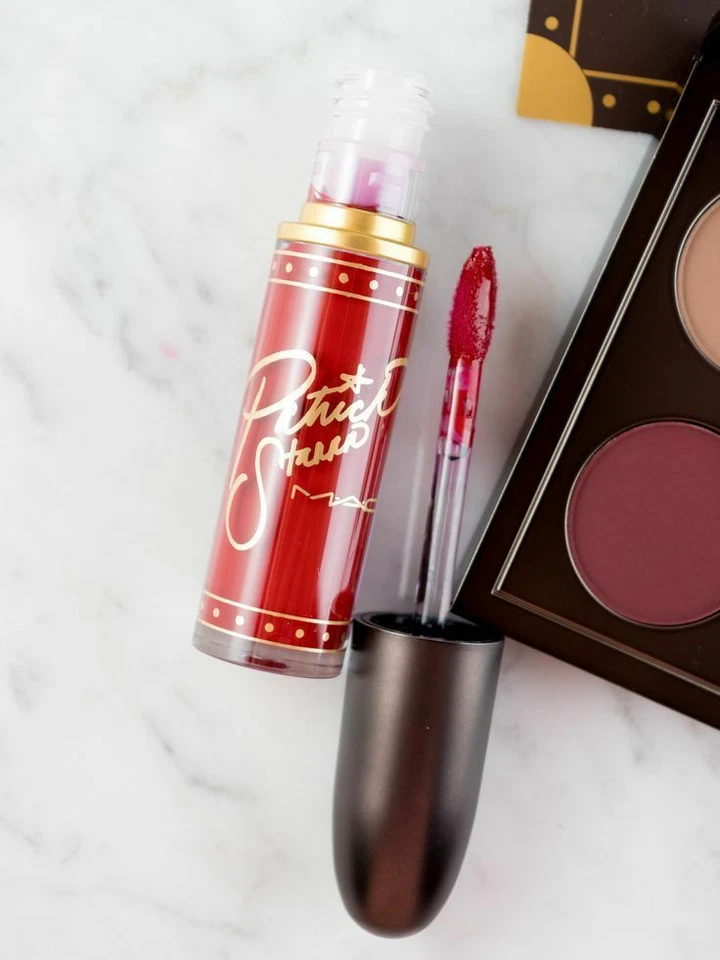 MAC Patrick Starr Boy About Town Retro Matte Liquid Lip Color in #PATTYPOUT red! - Image 2 of 3