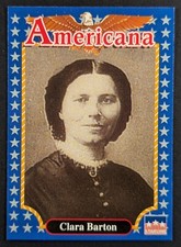 Clara Barton 1992 Americana Starline Card #32 (NM)