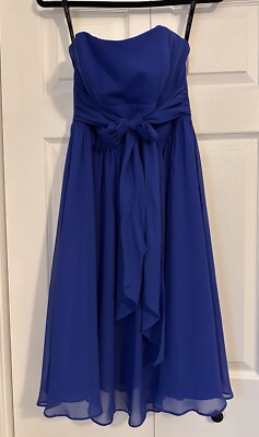 where to buy alfred angelo bridesmaid dresses Formal Bridesmaids Prom Dress Blue Women's Size 4 STUNNING! Derby