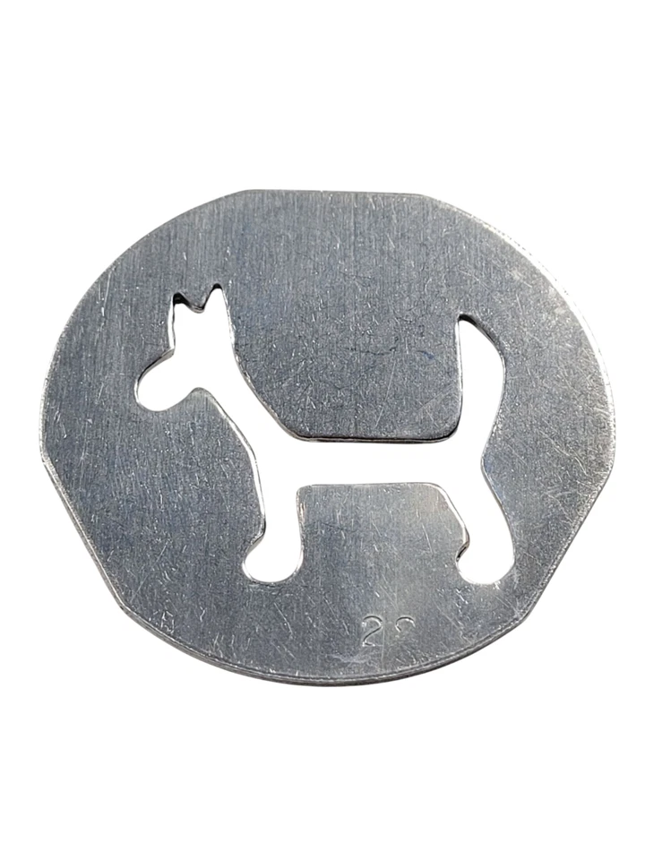 Platos de prensa de galletas vintage Mirro pieza de repuesto de disco perro animal # 28 Foto 2 de 4