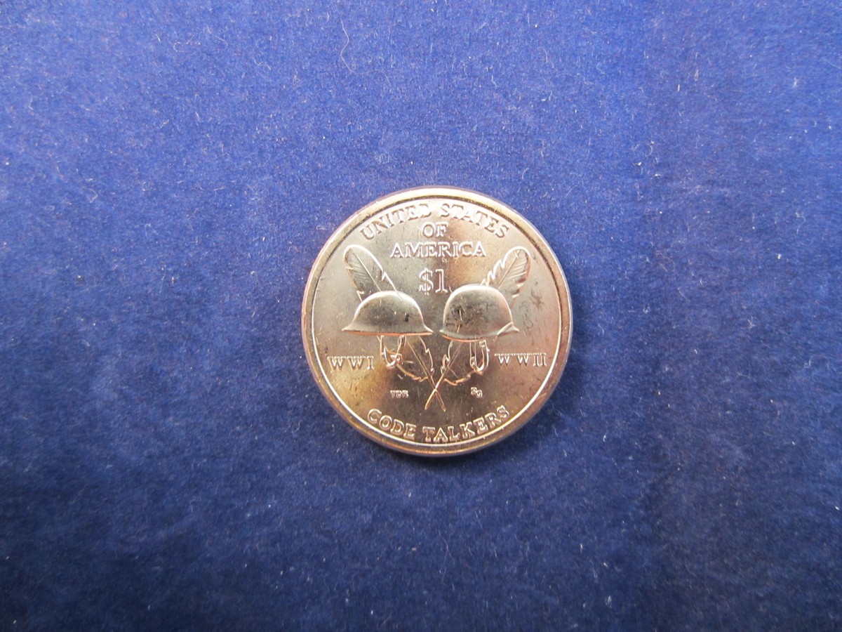 2016-P Native American Dollar Sacagawea Phila CODE TALKER WWI